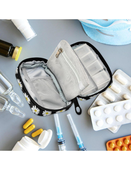 Bolsa Organizadora de Pastillas Fustylead Daisy Blanca 11.68x7.99cm Bolsa Organizadora de Pastillas Fustylead Daisy Blanca 11.68x7.99cm