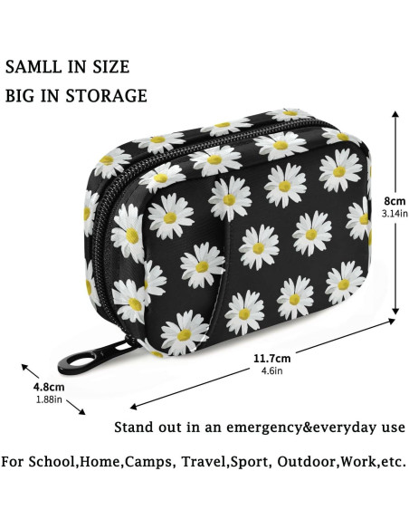 Bolsa Organizadora de Pastillas Fustylead Daisy Blanca 11.68x7.99cm Bolsa Organizadora de Pastillas Fustylead Daisy Blanca 11.68x7.99cm