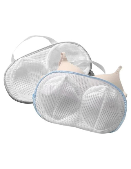 Juego de 2 bolsas de lavado de sujetadores Gouccpu 30x21cm