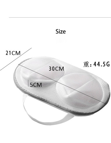 Juego de 2 bolsas de lavado de sujetadores Gouccpu 30x21cm