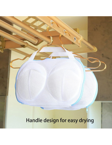 Juego de 2 bolsas de lavado de sujetadores Gouccpu 30x21cm