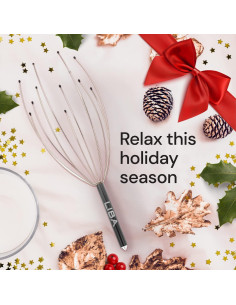 Masajeador de Cuero Cabelludo LiBa - Paquete de 2 Rojo 2