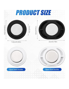 10 Pares de Clips Magnéticos para Número de Carrera Gosknor 2