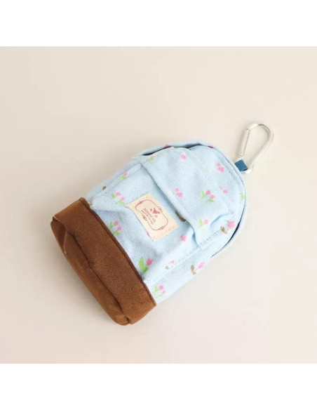Mochila Mini Azul Llavero Tangseajiao con Diseño Floral Mochila Mini Azul Llavero Tangseajiao con Diseño Floral