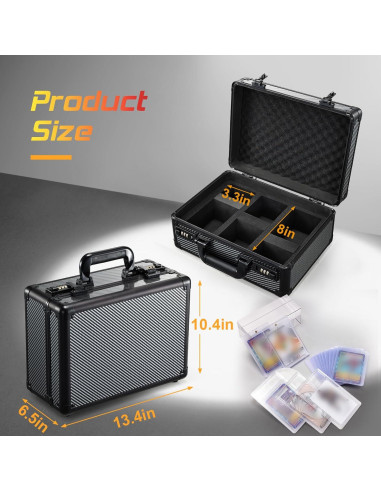 Caja de Almacenamiento de Cartas Boldblox 99+ PSA y 350 Toploaders