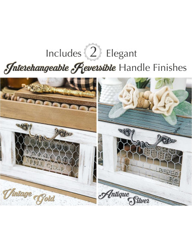 Estante de Alambre de Pollo Felt Creative - Gabinete Decorativo Azul Gris