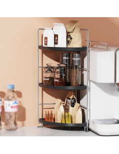 Organizador de baño de esquina 3 niveles JANUS LiANG 26.9 cm 2