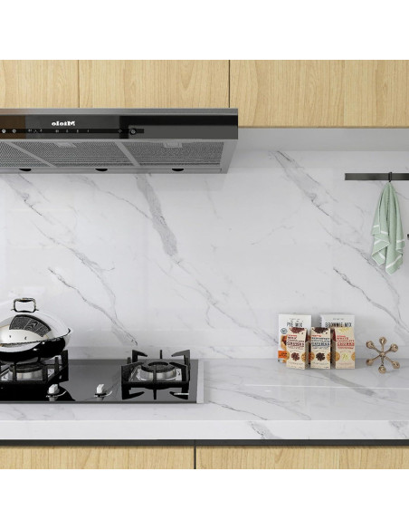 Papel Contacto Autoadhesivo Mármol Blanco Holomey 121.92x500.58 cm