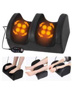 Masajeador de pies Shiatsu Folovn con calor y control remoto