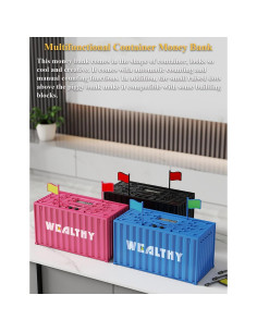 Banco de Monedas Inteligente Contenedor Negro CX-008 2