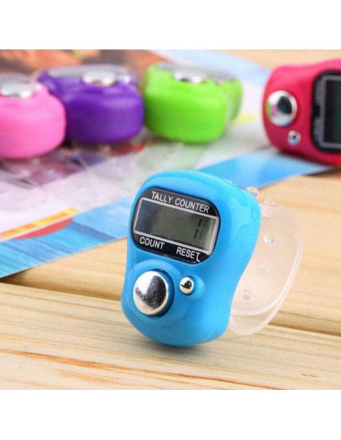 Contador Electrónico de Dedos Baolaili LED Azul 1 Cuenta