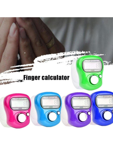 Contador Electrónico de Dedos Baolaili LED Azul 1 Cuenta