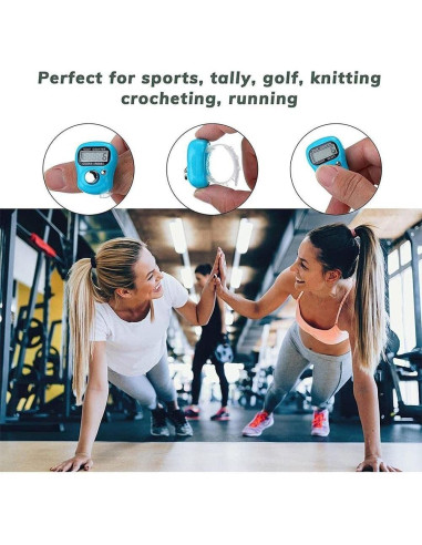 Contador Electrónico de Dedos Baolaili LED Azul 1 Cuenta