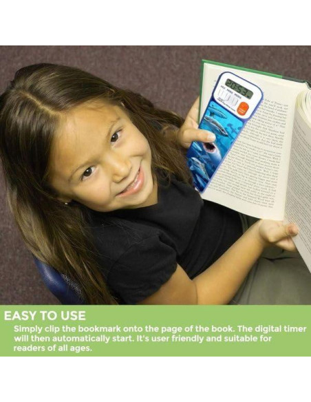 Marcador Digital 3D Mark-My-Time Tiburón - Temporizador de Lectura