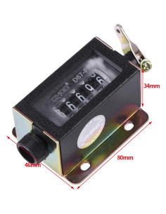 Contador Manual Tally 5 Dígitos Walfront - Clicker Mecánico 2