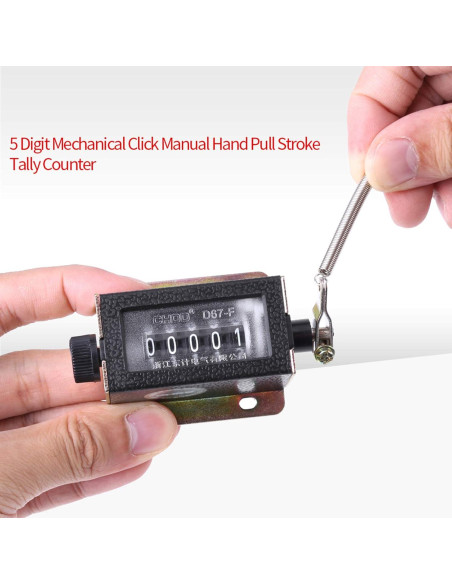 Contador Manual Tally 5 Dígitos Walfront - Clicker Mecánico