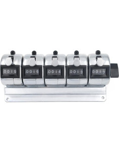 Contador de Clics GOGO de Escritorio - 5 Unidades, Metal Inoxidable 2