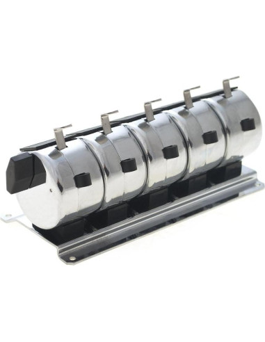 Contador de Clics GOGO de Escritorio - 5 Unidades, Metal Inoxidable