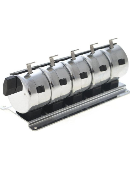 Contador de Clics GOGO de Escritorio - 5 Unidades, Metal Inoxidable