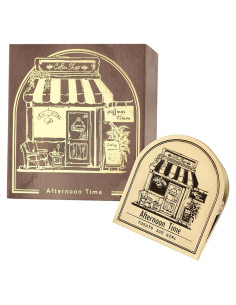 Clip de Libro Vintage Dizdkizd de Metal Temática de Café