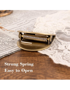 Clip de Libro Vintage Dizdkizd de Metal Temática de Café 2