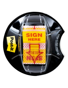 Banderas Post-it Amarillo 200 Unidades Firmar Aquí 3M