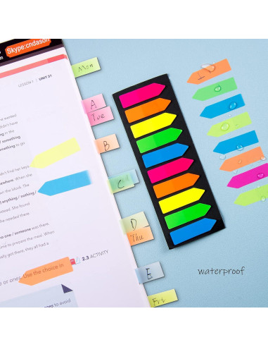 Marcadores de Páginas Adhesivos Ericter 1200 Pcs Flecha