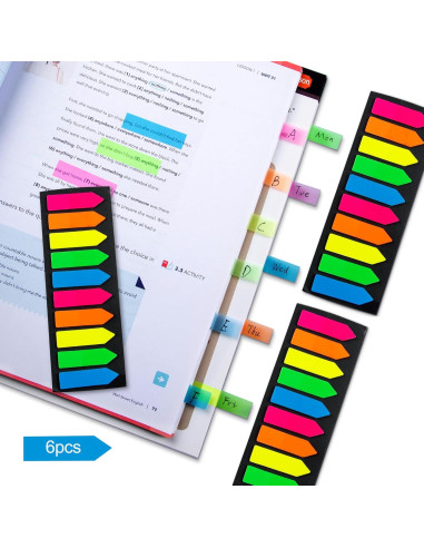 Marcadores de Páginas Adhesivos Ericter 1200 Pcs Flecha