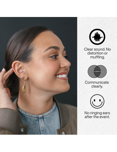 Tapones para Oídos EarPeace Música - Reducción 26dB - Reutilizables