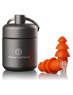 Tapones de oído Titan Tactical 29NRR con filtro removible