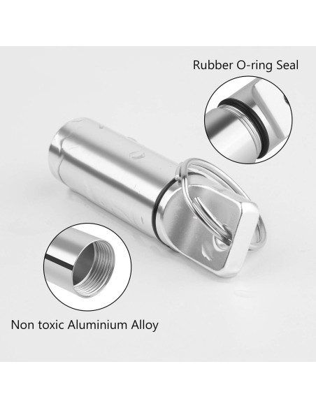 Organizador de Pastillas Portátil Oupex - 2 Cajas Aluminio a Prueba de Agua