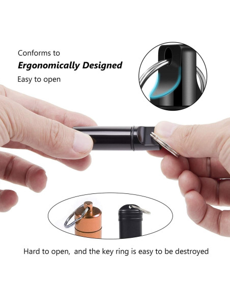 Organizador de Pastillas Portátil Oupex - 2 Cajas Aluminio a Prueba de Agua