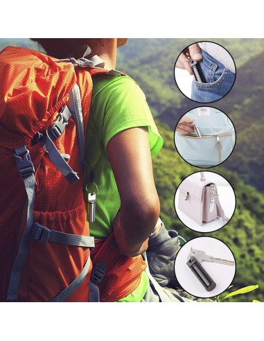 Organizador de Pastillas Portátil Oupex - 2 Cajas Aluminio a Prueba de Agua