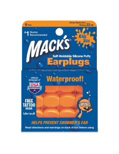 Tapones de Silicona Moldables Mack's Infantil 6 Pares