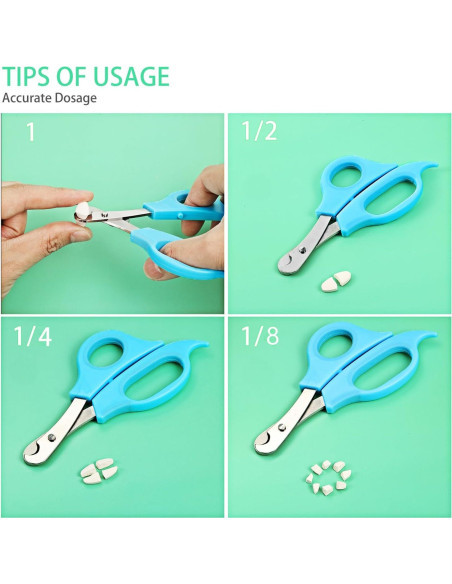 Tijeras para Dividir Pastillas Mudder con Cuchilla de Acero Inoxidable