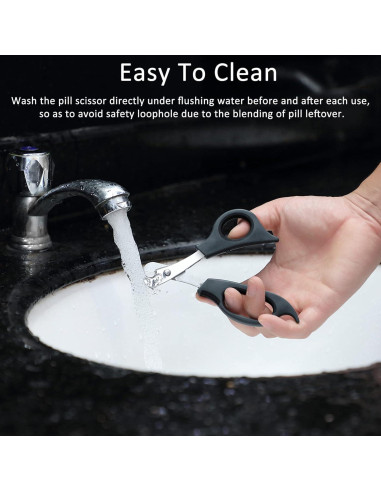 Tijeras para Dividir Pastillas Mudder con Cuchilla de Acero Inoxidable