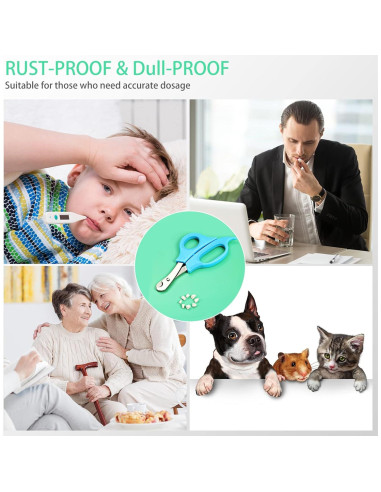 Tijeras para Dividir Pastillas Mudder con Cuchilla de Acero Inoxidable