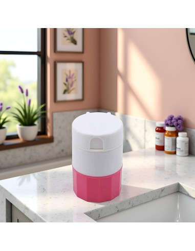 Triturador de Pastillas Htppzjr Multifuncional Rosa 9x8cm