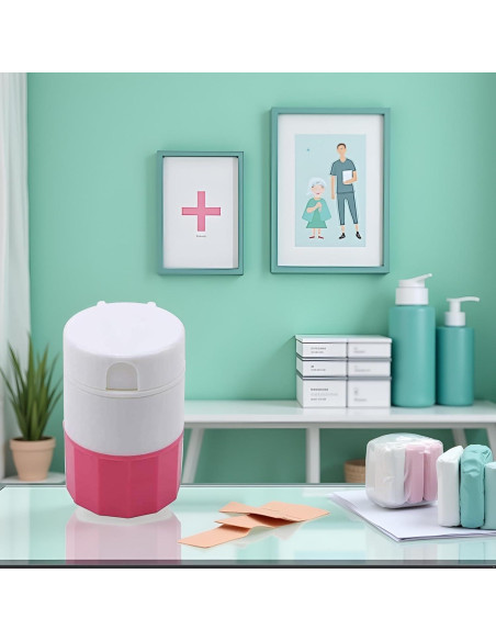 Triturador de Pastillas Htppzjr Multifuncional Rosa 9x8cm Triturador de Pastillas Htppzjr Multifuncional Rosa 9x8cm