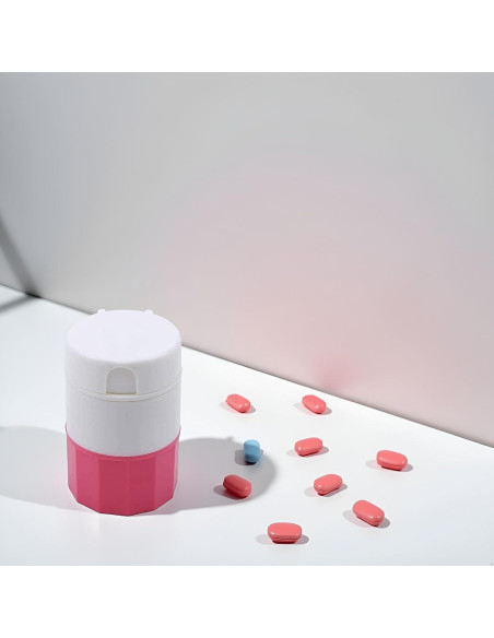 Triturador de Pastillas Htppzjr Multifuncional Rosa 9x8cm Triturador de Pastillas Htppzjr Multifuncional Rosa 9x8cm