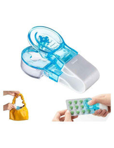 Tomador de Pastillas Portátil DPWOUM con Cortador y Dispensador