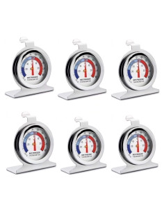 Termómetro de Refrigerador TENBOR Pack de 6 Acero Inoxidable