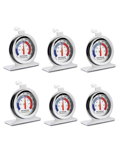 Termómetro de Refrigerador TENBOR Pack de 6 Acero Inoxidable