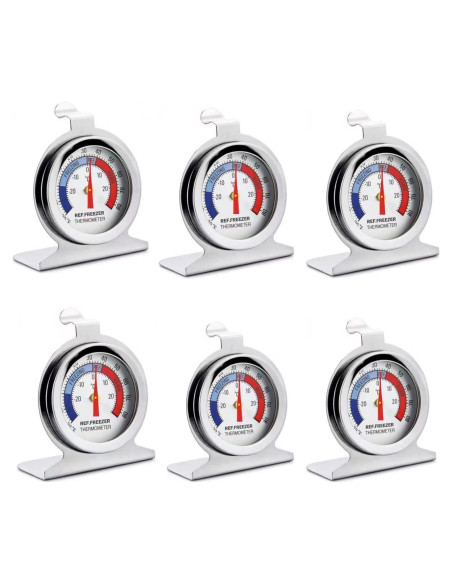 Termómetro de Refrigerador TENBOR Pack de 6 Acero Inoxidable