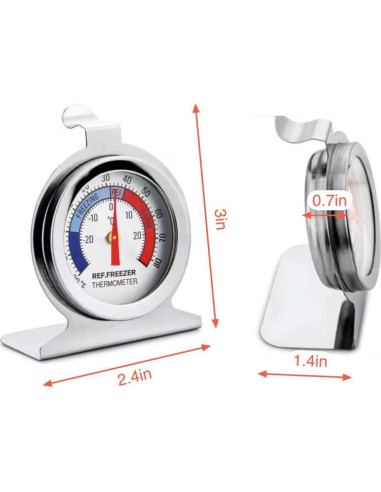 Termómetro de Refrigerador TENBOR Pack de 6 Acero Inoxidable