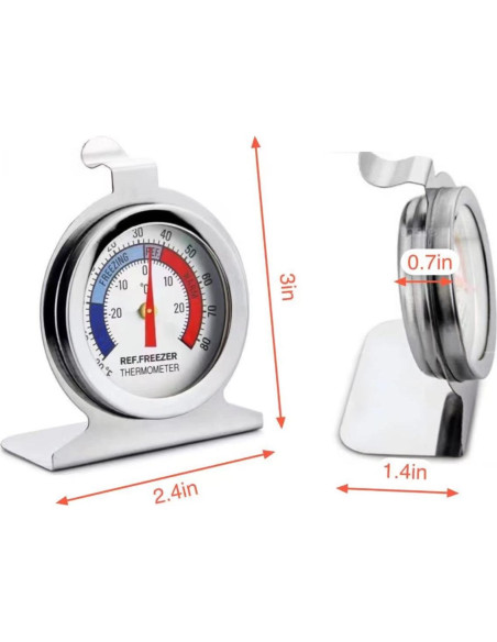 Termómetro de Refrigerador TENBOR Pack de 6 Acero Inoxidable