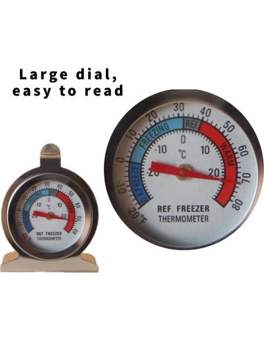 Termómetro de Refrigerador TENBOR Pack de 6 Acero Inoxidable