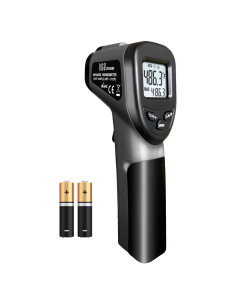 Pistola termómetro infrarrojo Hito -50C a 600C, gris oscuro