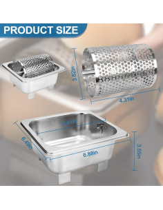 Rueda de Mantequilla Acero Inoxidable Ophjerg 1100ml 2