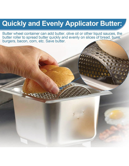 Rueda de Mantequilla Acero Inoxidable Ophjerg 1100ml